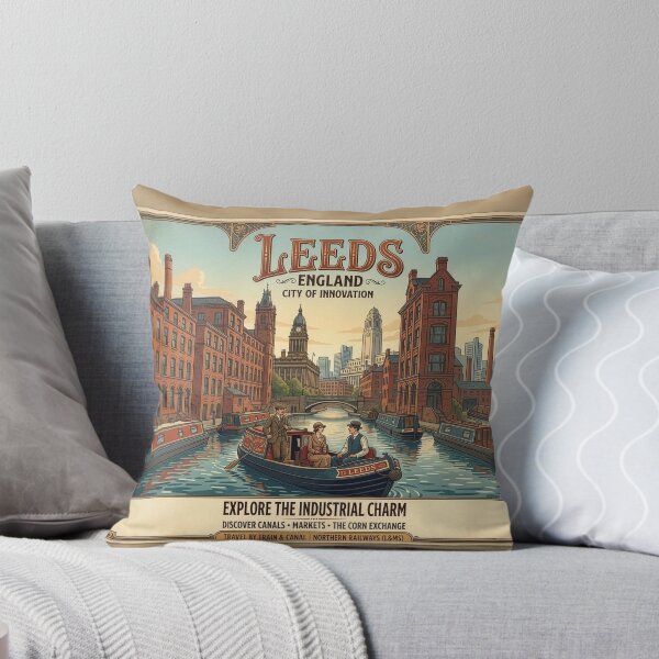 Item preview, Leeds, England Travel Poster designed and sold by ArtworkNorth.
