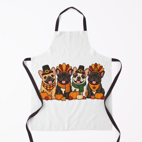 Item preview, Frenchie Thanksgiving Pilgrim Dogs Autumn Pet Lovers designed and sold by chattsuede.