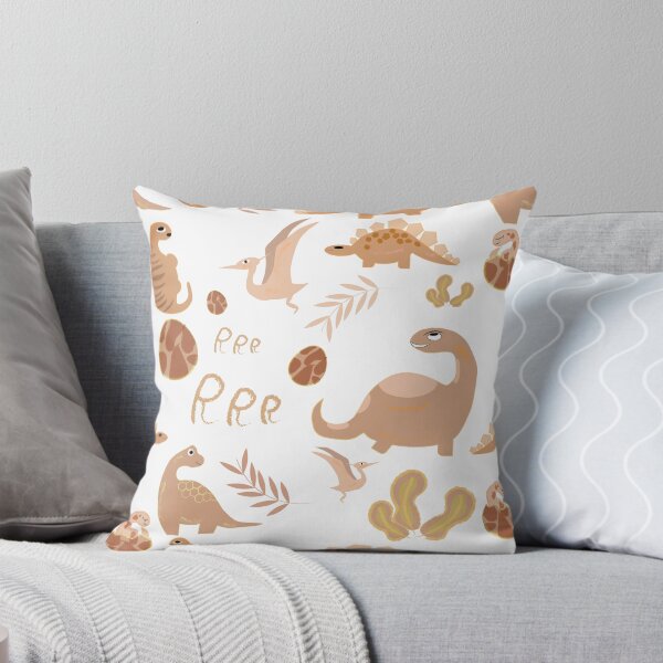 Item preview, Cute Boho Dinosaur Pattern – Beige Dino Pattern designed and sold by LytStudio.