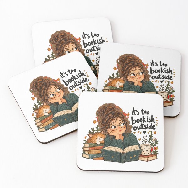 Item preview, It’s Too Bookish Outside – Funny Book Lover Reading Design designed and sold by CutieGalore.