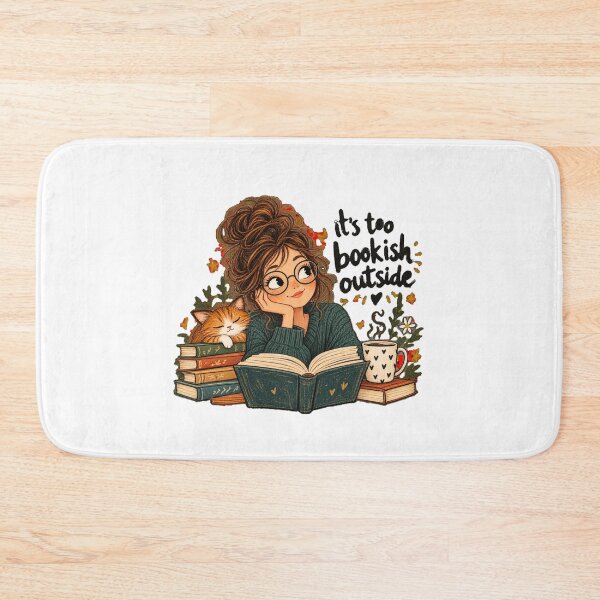 Item preview, It’s Too Bookish Outside – Funny Book Lover Reading Design designed and sold by CutieGalore.