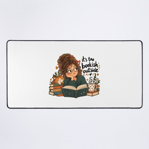Item preview, It’s Too Bookish Outside – Funny Book Lover Reading Design designed and sold by CutieGalore.