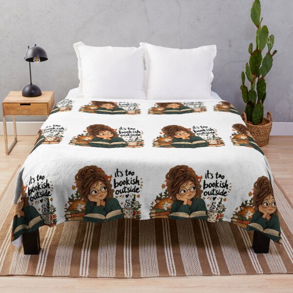Item preview, It’s Too Bookish Outside – Funny Book Lover Reading Design designed and sold by CutieGalore.