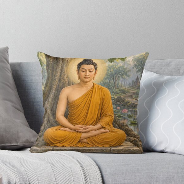 Item preview, Buddha Avatar of Vishnu - Bodhi Tree Meditation Art designed and sold by Homyar.