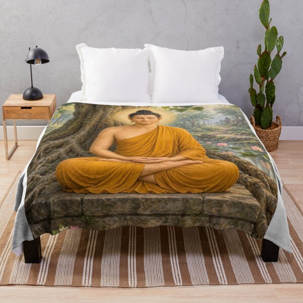 Item preview, Buddha Avatar of Vishnu - Bodhi Tree Meditation Art designed and sold by Homyar.