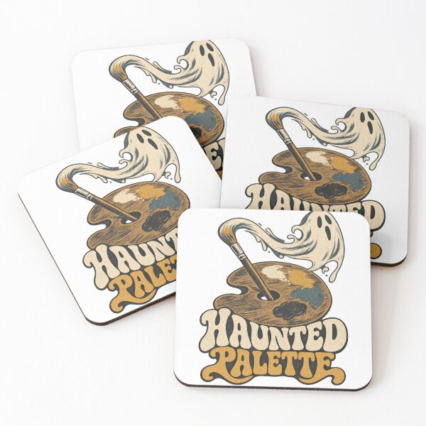 Item preview, Haunted Palette Retro Halloween Painting Design designed and sold by Golden Era Studio.