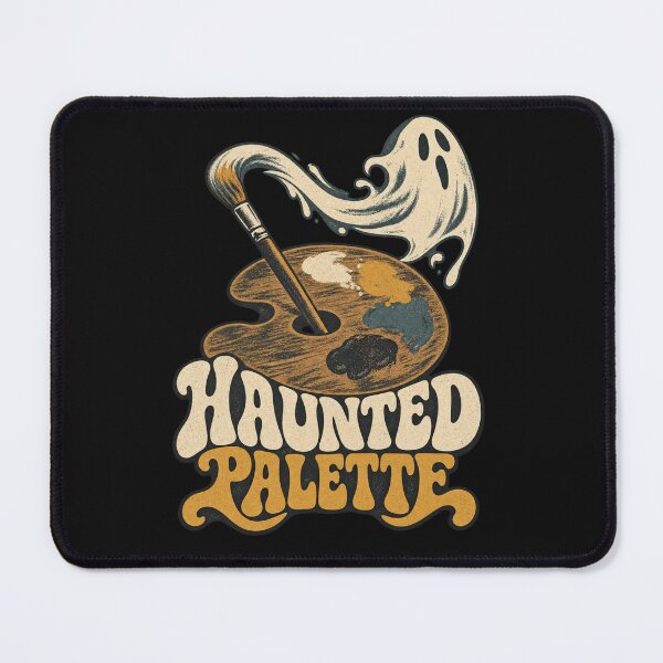 Item preview, Haunted Palette Retro Halloween Painting Design designed and sold by Golden Era Studio.