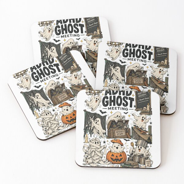 Item preview, Halloween Ghosts Haunted Spooky Decor Funny Retro Art designed and sold by ROUX-ART.