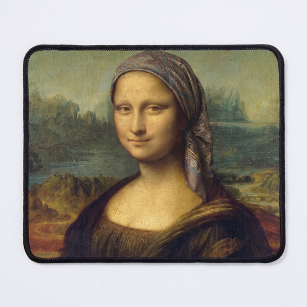 Item preview, Jewish Mona Lisa - Tichel & Modest Fashion Art Parody designed and sold by ShabanMerch⭐⭐⭐.