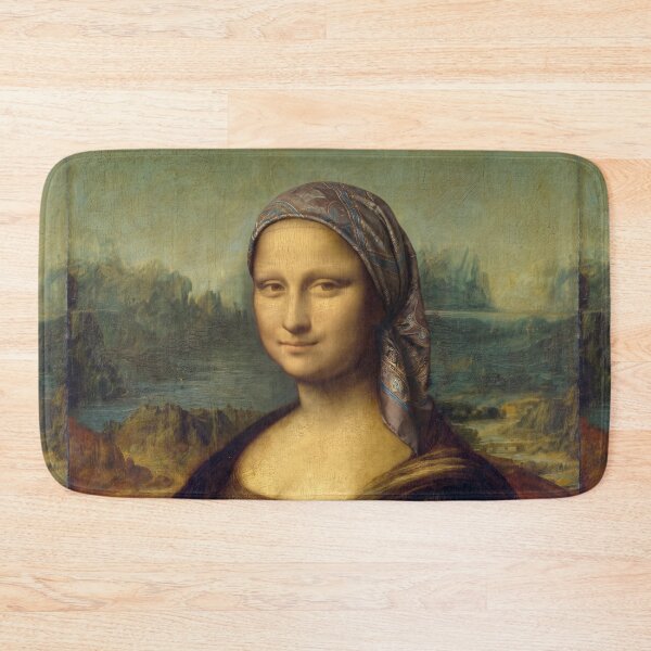 Item preview, Jewish Mona Lisa - Tichel & Modest Fashion Art Parody designed and sold by ShabanMerch.