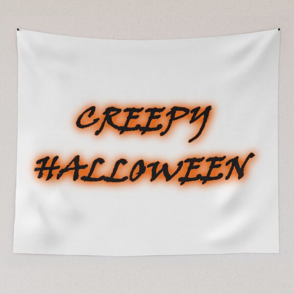 Item preview, Creepy halloween black typography designed and sold by natalik2024.