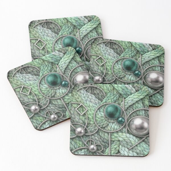 Item preview, Abstract seafoam woven pattern designed and sold by KingsArtworx 2.