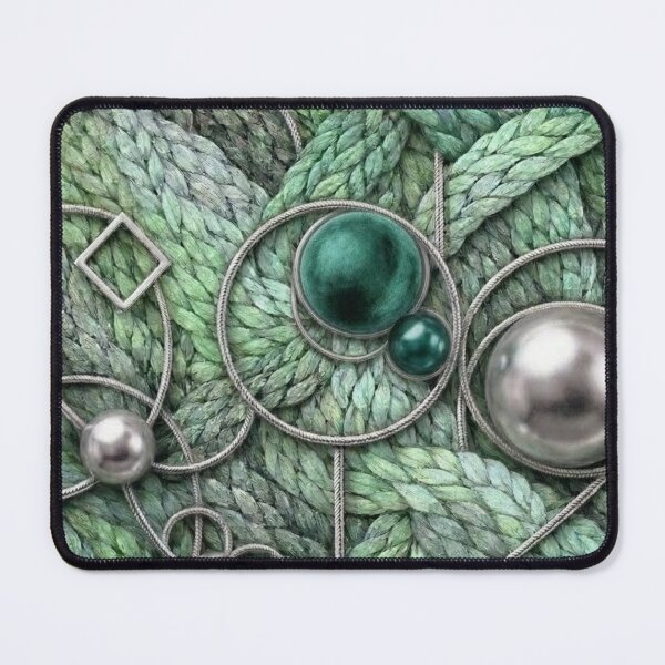 Item preview, Abstract seafoam woven pattern designed and sold by KingsArtworx 2.