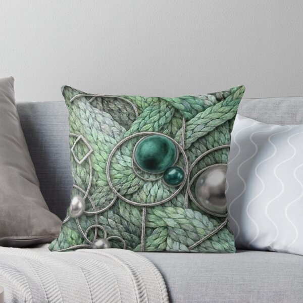 Item preview, Abstract seafoam woven pattern designed and sold by KingsArtworx 2.