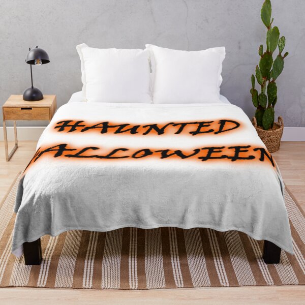 Item preview, Haunted halloween black typography designed and sold by natalik2024.