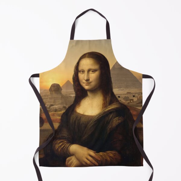 Item preview, Egyptian Mona Lisa with Pyramids - Ancient Egypt Art Parody designed and sold by ShabanMerch⭐⭐⭐.