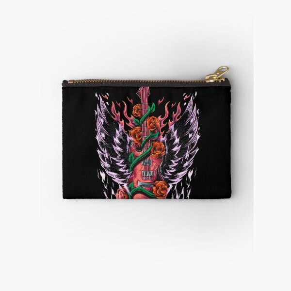 Item preview, Arctics Monkeyss Flaming Guitar Rose Wings Rock Band  designed and sold by ZenobiaKingsley.