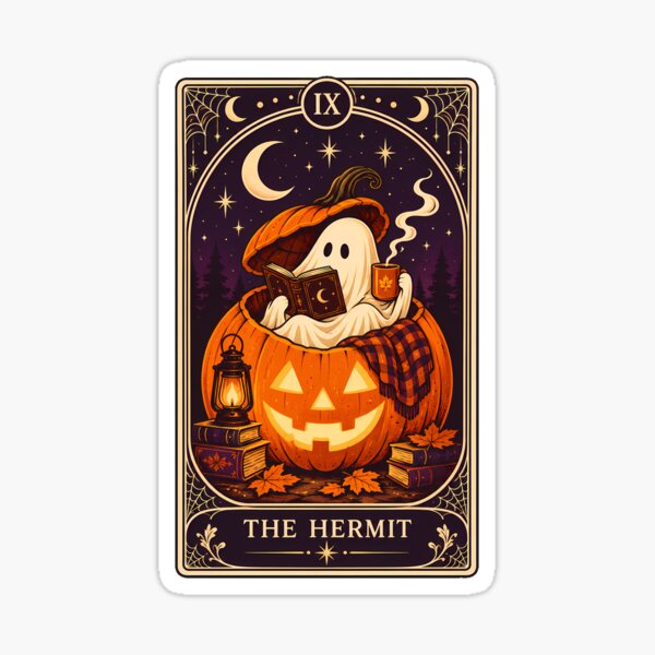 Item preview, Hermit Ghost Tarot Reader Halloween designed and sold by chattsuede.