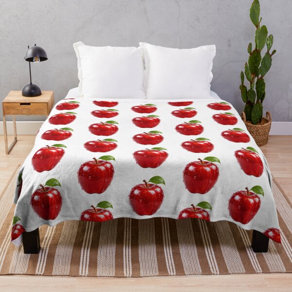 Artikelvorschau, Frischer, saftiger roter Apfel mit Wassertropfen entworfen und verkauft von SmallDart Creations.