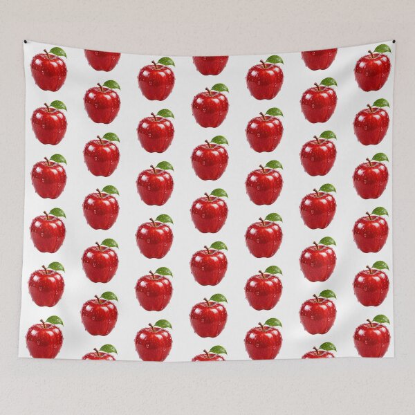 Item preview, Fresh Juicy Red Apple with Water Drops designed and sold by SmallDart Creations.