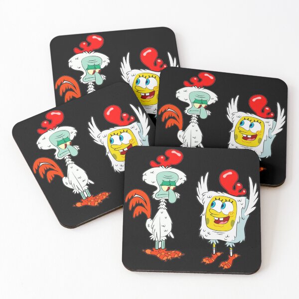 Item preview, SpongeBob and Squidward in Rooster Costumes  designed and sold by totoro-1988.