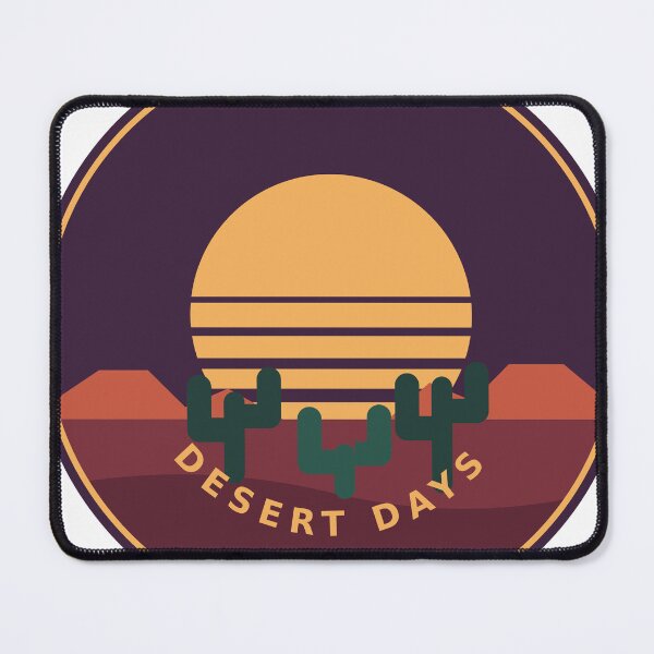 Item preview, Desert Days - Retro Cactus Sunset Badge designed and sold by Mooncap Studio.