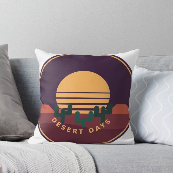 Item preview, Desert Days - Retro Cactus Sunset Badge designed and sold by Mooncap Studio.