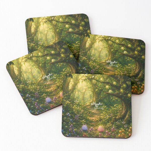 Item preview, ✫ Little Fruit Spirits Among Enchanted Berries in Mergle Forest ✫ designed and sold by ✫ Mergle ✫.