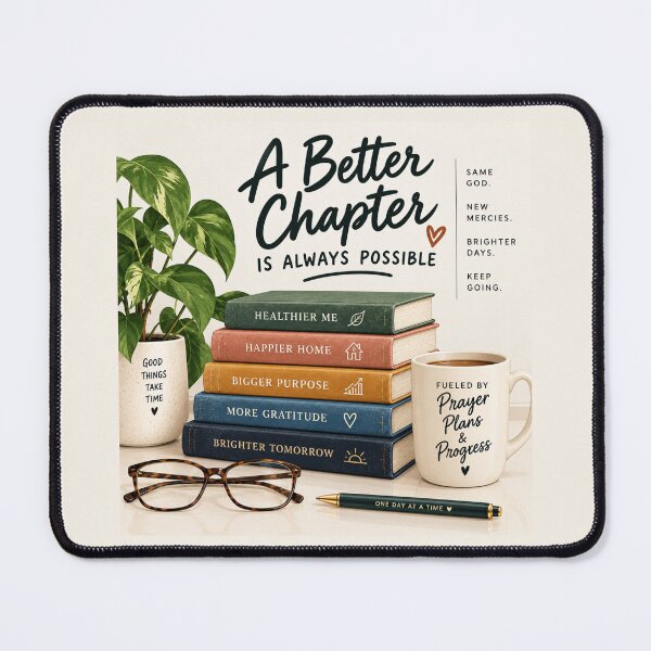 Item preview, A Better Chapter Is Always Possible | Christian Inspirational Wall Art designed and sold by astersgraphics.