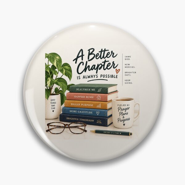 Item preview, A Better Chapter Is Always Possible | Christian Inspirational Wall Art designed and sold by astersgraphics.