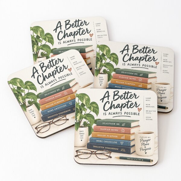 Item preview, A Better Chapter Is Always Possible | Christian Inspirational Wall Art designed and sold by astersgraphics.