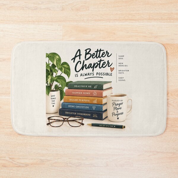 Item preview, A Better Chapter Is Always Possible | Christian Inspirational Wall Art designed and sold by astersgraphics.
