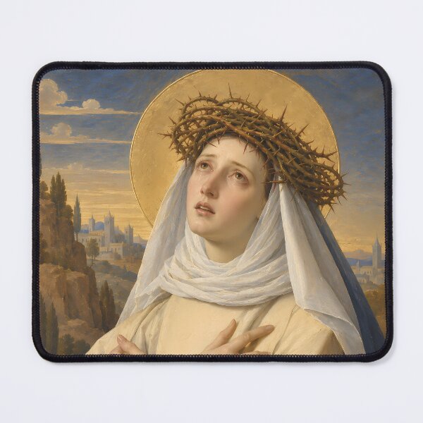Item preview, Saint Catherine of Siena - Classic Renaissance Sacred Art Painting designed and sold by Crux Fidelis.
