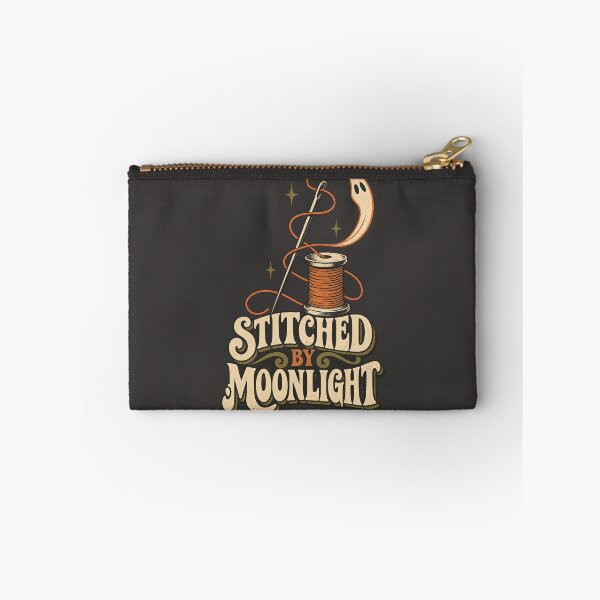 Item preview, Stitched By Moonlight Retro Halloween Sewing Design designed and sold by Golden Era Studio.