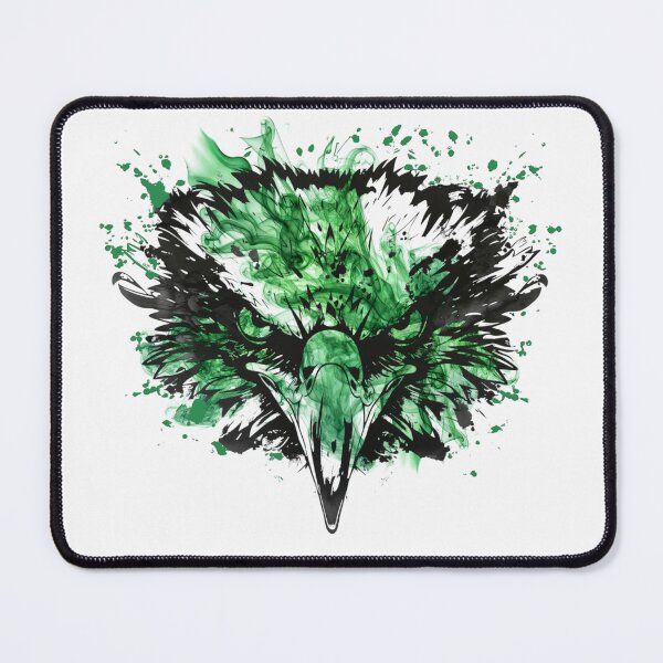 Item preview, Eagles Head Splashing Bleed Green Distressed Football Sports Team Spirit designed and sold by RockTheFeal.