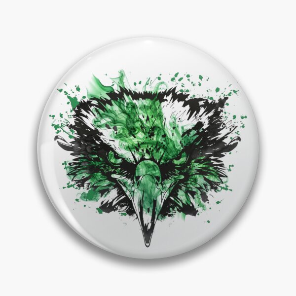 Item preview, Eagles Head Splashing Bleed Green Distressed Football Sports Team Spirit designed and sold by RockTheFeal.