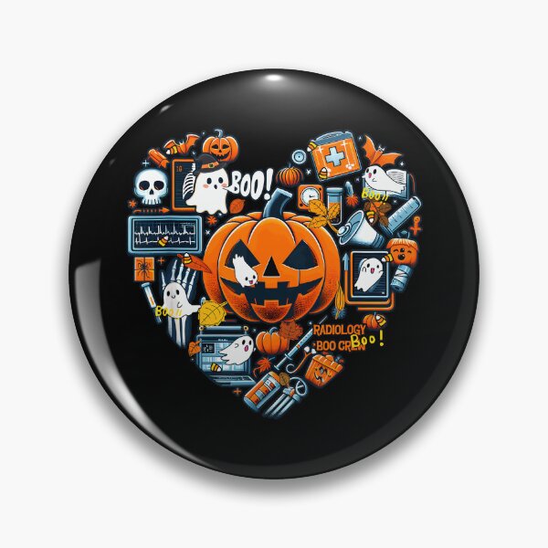 Item preview, Floral Ghost Pumpkin Skeleton Mri Technologist Halloween designed and sold by sineanika-shop.