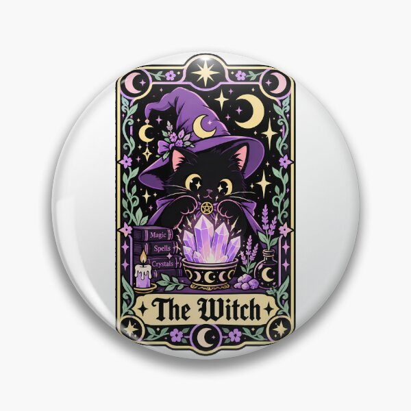 Item preview, Mystic Cat Witch Hat Occult Lover designed and sold by chattsuede.