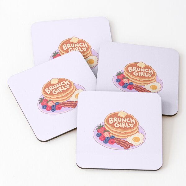 Item preview, Pancake Girl – Cute Brunch Girl Breakfast Food Illustration designed and sold by SnugbugStudios.