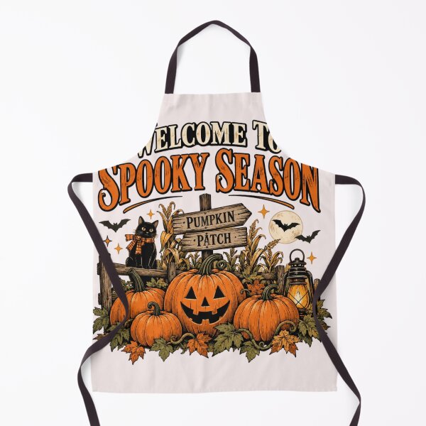 Item preview, Vintage Pumpkin Patch Welcome to Spooky Season Halloween Retro Fall Illustration designed and sold by Sanika arts .