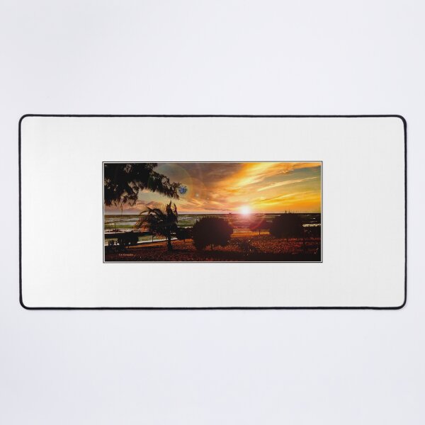 Item preview, Tropical, Coastal Caribbean Sunrise, Sandy Beach, Palm tree Silhouettes designed and sold by AMacGPhilly.