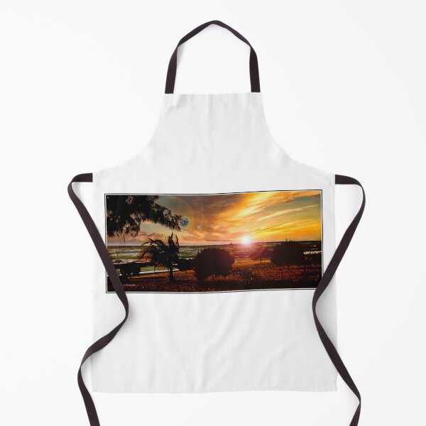 Item preview, Tropical, Coastal Caribbean Sunrise, Sandy Beach, Palm tree Silhouettes designed and sold by AMacGPhilly.
