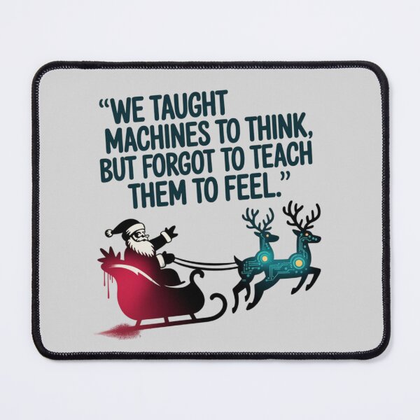 Item preview, Banksy Santa - We taught machines to think, but forgot to teach them to feel designed and sold by 123ks.
