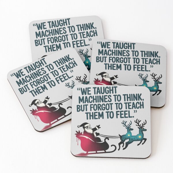 Item preview, Banksy Santa - We taught machines to think, but forgot to teach them to feel designed and sold by 123ks.