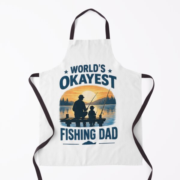 Item preview, World's Okayest Fishing Dad - Retro Fishing T-Shirt designed and sold by StrongEpic.