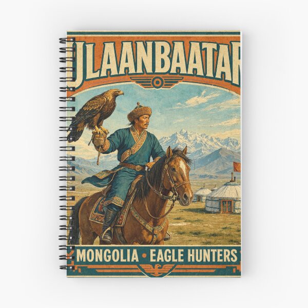 Item preview, Ulaanbaatar Mongolia Eagle Hunters Vintage Travel designed and sold by JIGUWORLD.