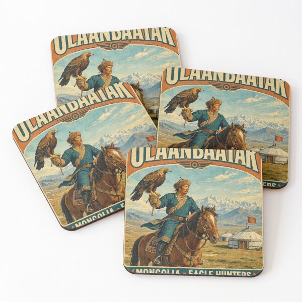 Item preview, Ulaanbaatar Mongolia Eagle Hunters Vintage Travel designed and sold by JIGUWORLD.