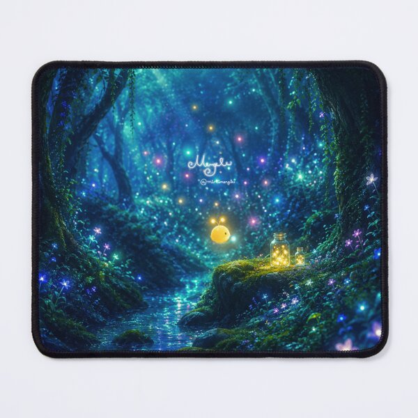Item preview, ✫ Loumie Gathering Little Lights in the Moonlit Mergle Forest ✫ designed and sold by ✫ Mergle ✫.