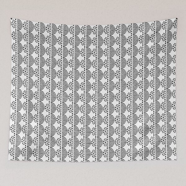 Item preview, Black and White Hearts, Stipes Geometric Motif designed and sold by WD-Artist.