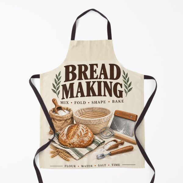 Item preview, Bread Making | Vintage Sourdough Baking Kitchen Poster designed and sold by astersgraphics.